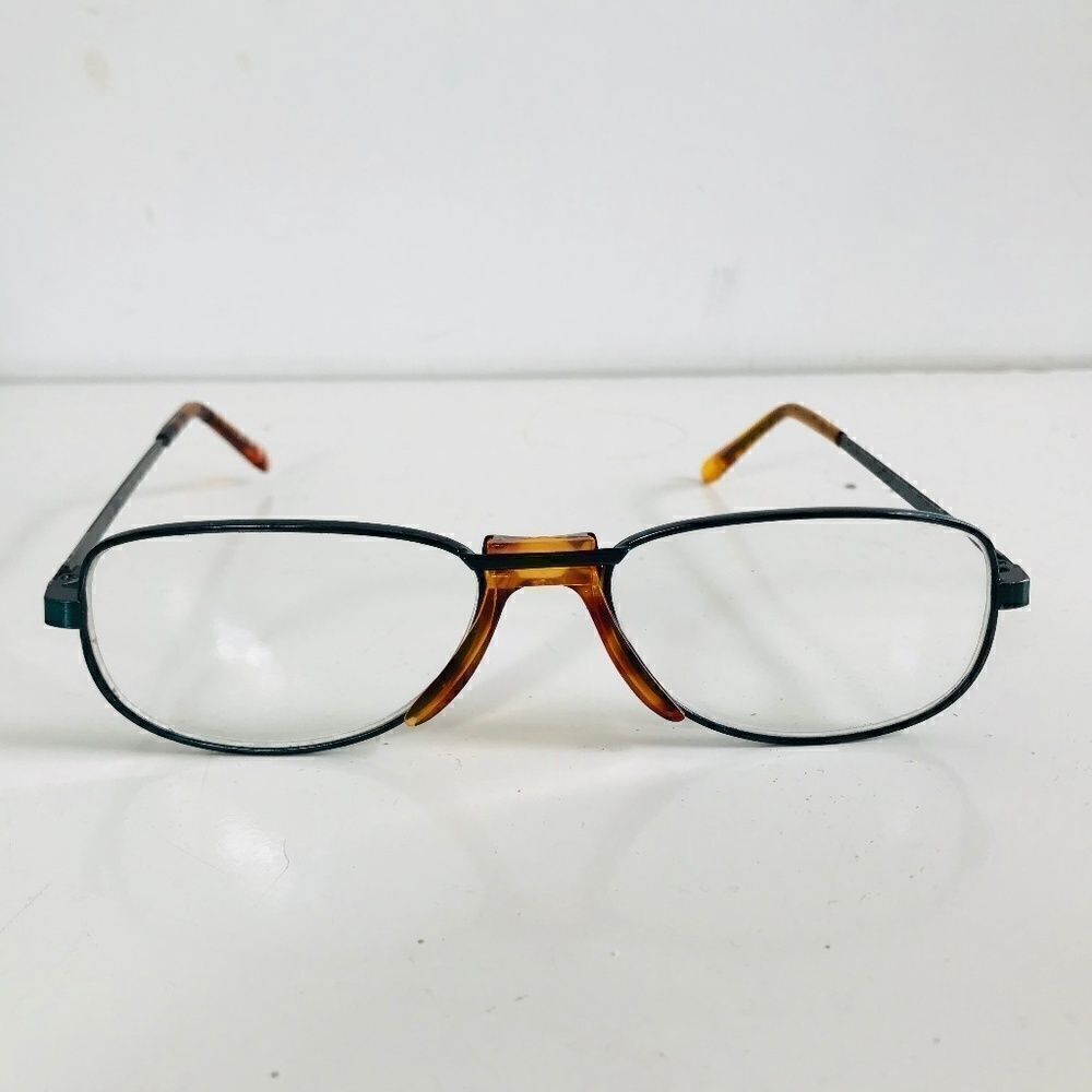 Optical Glasses Eyeglasses +2.00 Oval Frame Black